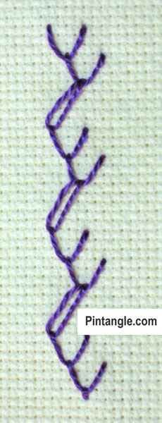 Feather and Chain stitch