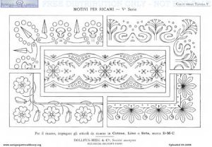 Antique pattern Library free book by DMC - Pintangle