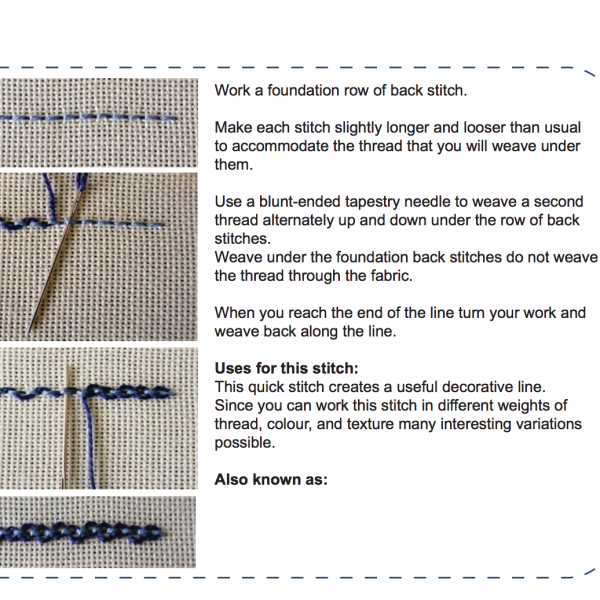 Stitchers worksheets module 6