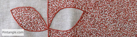 Seed stitch sample