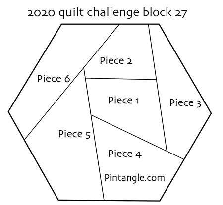 Hexagon Quilt block 27 pattern