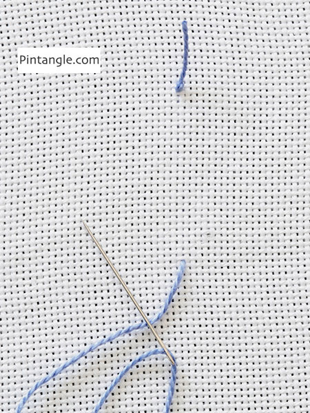 How to start embroidery without a Knot 7