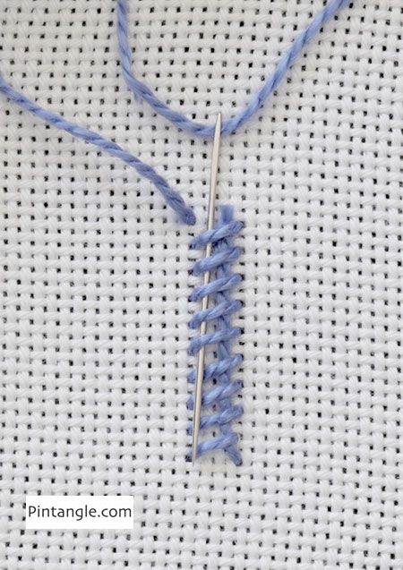 How to end embroidery without a Knot