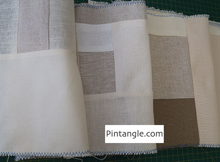 Story roll pieced cloth