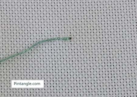 Back Stitched Herringbone step 2