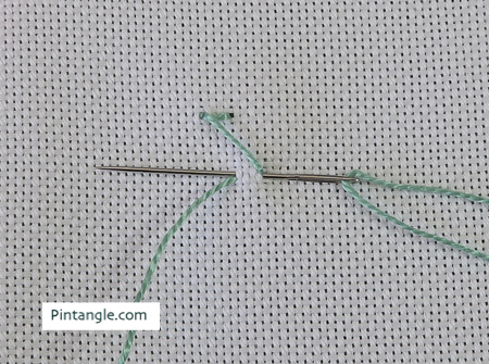 Back Stitched Herringbone step 4