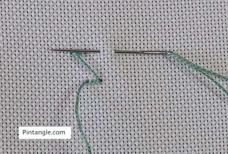 Back Stitched Herringbone step 5
