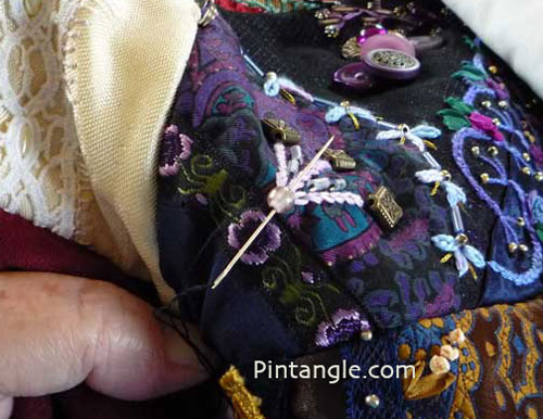 Assembling a crazy quilt - no quilting but tying