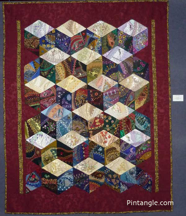 completed Diamonds are forever quilt