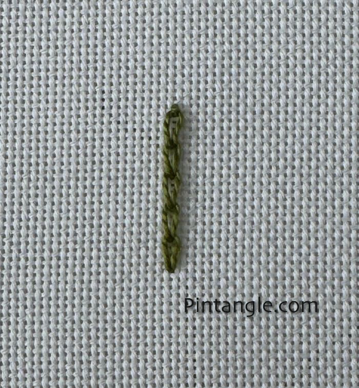 Reverse chain stitch step 5