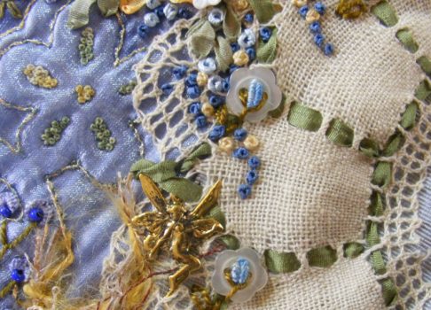 Ideas for Embellishing crazy quilt blocks with more than embroidery